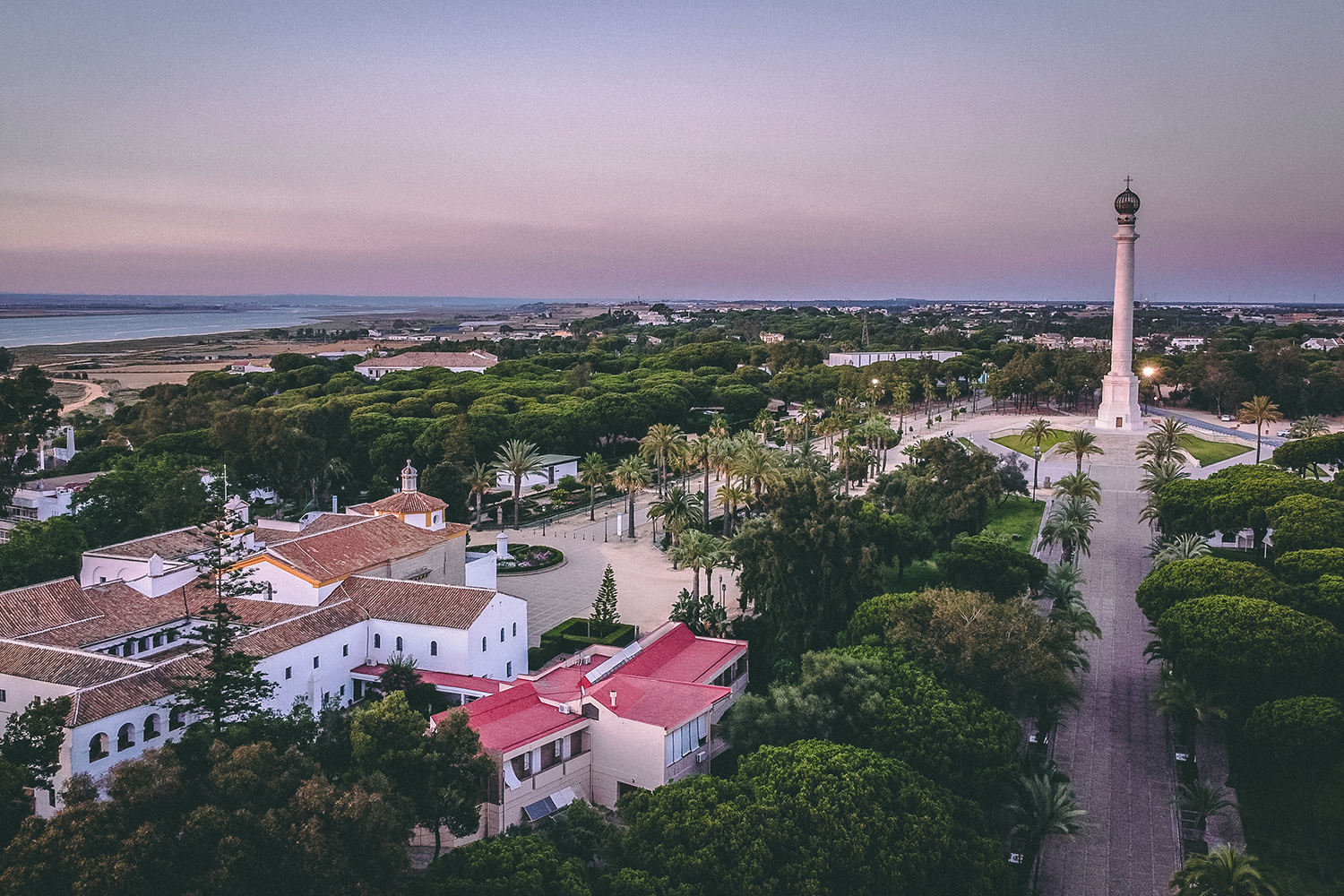 Vista aérea del Monasterio de la Rábida