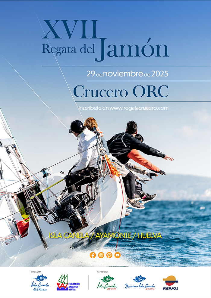 Cartel de la XVI Regata del Jamón en Isla Canela