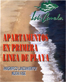 Cartel Apartamentos en Primera línea